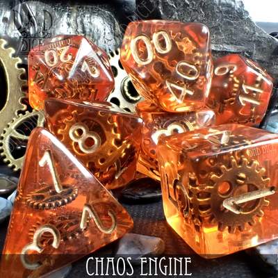 Chaos Engine - Polyhedral Dice set - 7 stuks