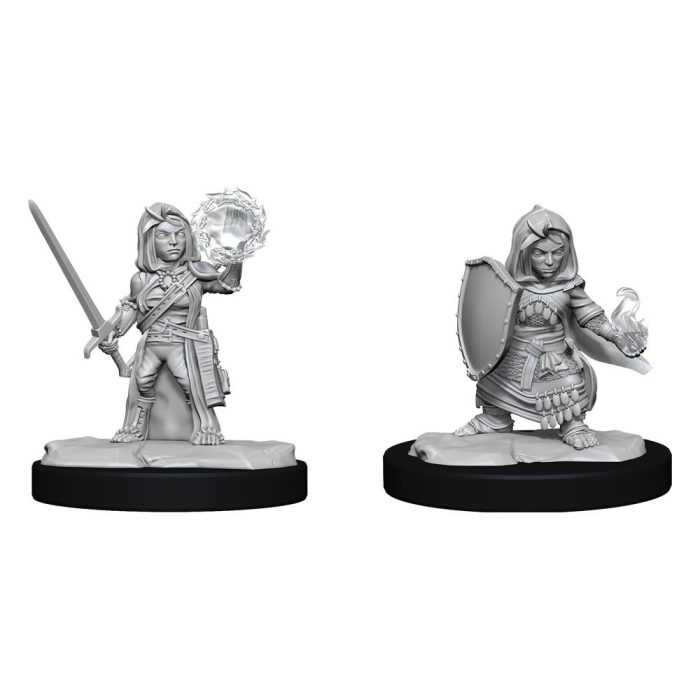 Female Halfling Cleric - Pathfinder Unpainted Miniatures