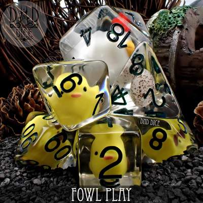 Fowl Play - Polyhedral Dice set - 8 stuks