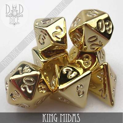 King Midas - Polyhedral Dice set - 7 stuks