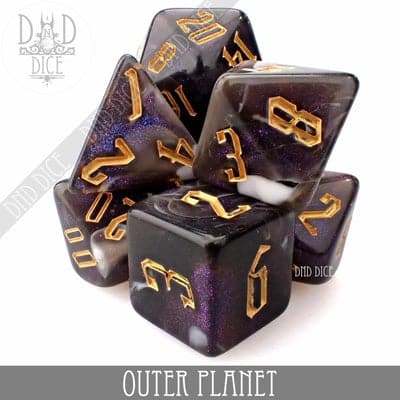 Outer Planet - Polyhedral Dice set - 7 stuks