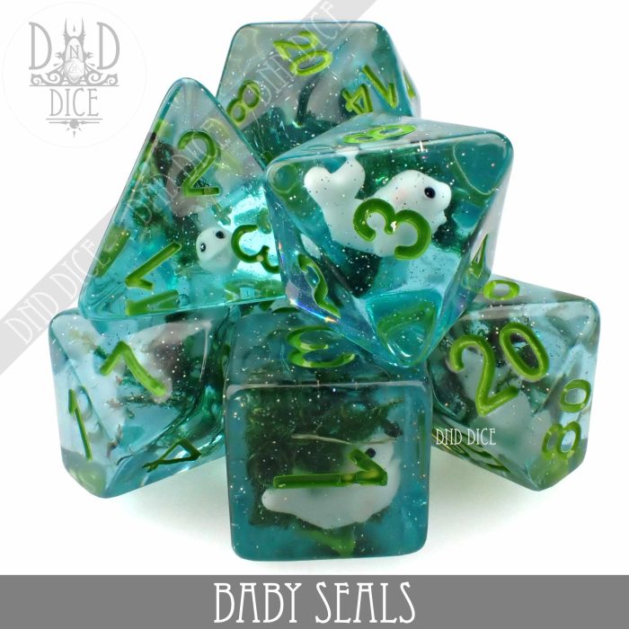 Baby Seals - Dice set - 7 stuks