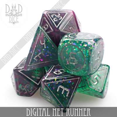 Digital Net Runner - Dice set - 7 stuks