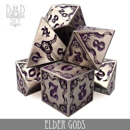 Elder Gods - Metal Dice set - 7 stuks