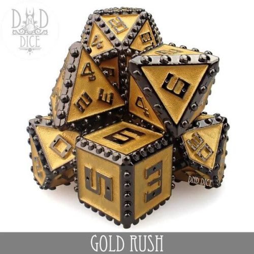 Gold Rush - Metal Dice set - 7 stuks