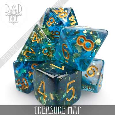 Treasure Map - Dice set - 7 stuks