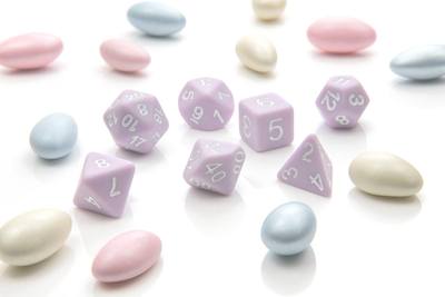 Lilac Pastel Pop - Polydice set - 7 stuks