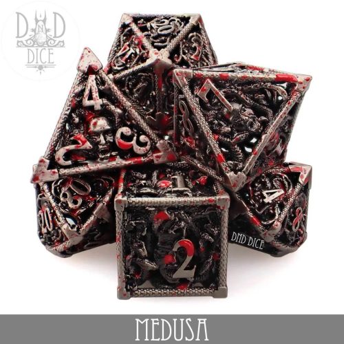 Medusa - Metal Dice set - 7 stuks