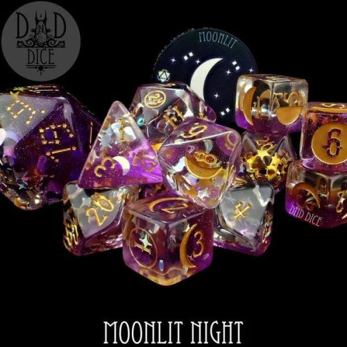 Moonlit Night - Dice set - 12 stuks