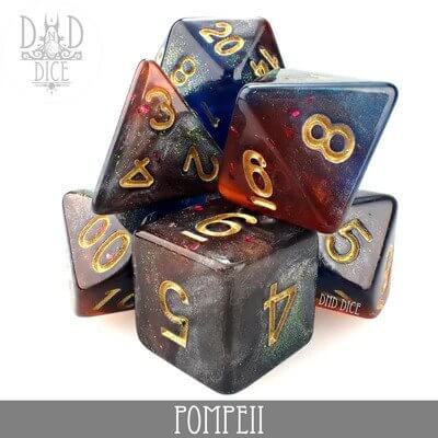 Pompeii - Dice set - 7 stuks