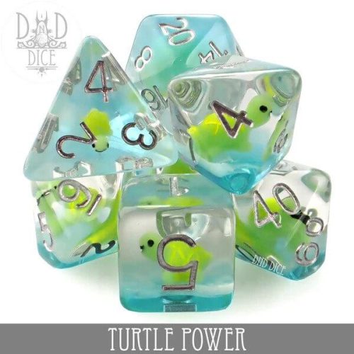 Turtle Power - Dice set - 7 stuks