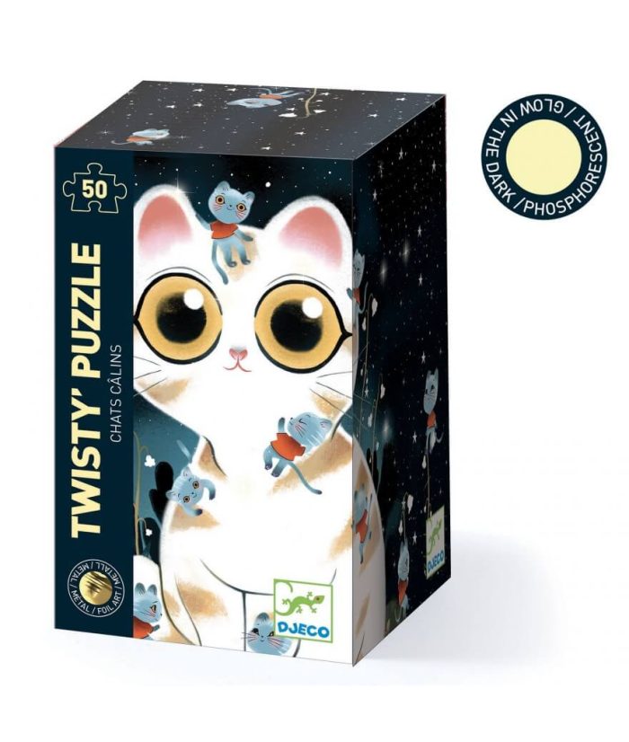 Cuddly Cats - 50 stukken Glow-in-the-Dark Puzzel