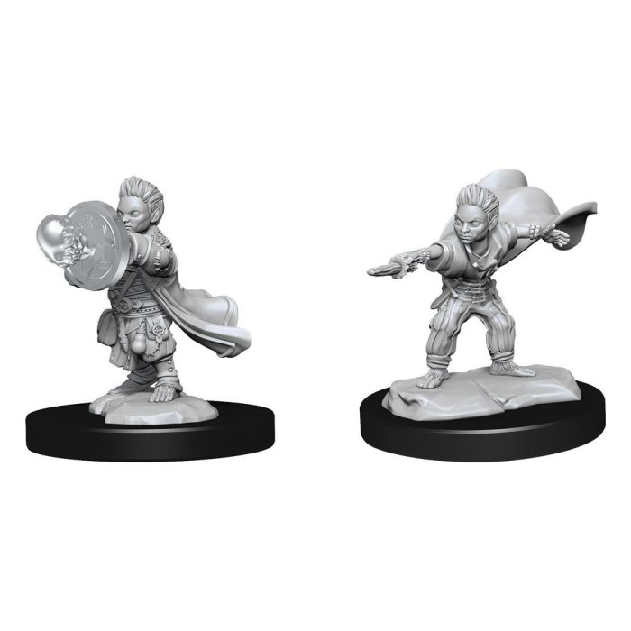 Male Halfling Wizard - Pathfinder Unpainted Miniatures