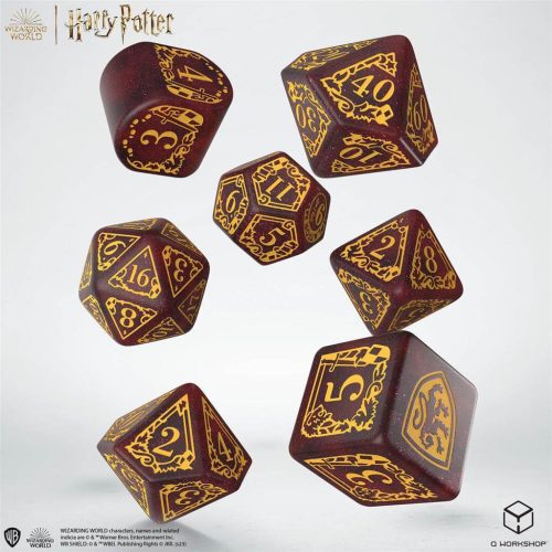 Gryffindor Red - Harry Potter Modern Dice Set