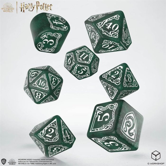 Slytherin Green - Harry Potter Modern Dice Set