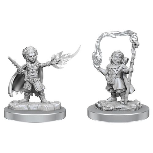 Halfling Wizards - Unpainted D&D Miniatures