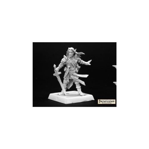 Arael, Half Elf Cleric - Unpainted Metal Miniatures