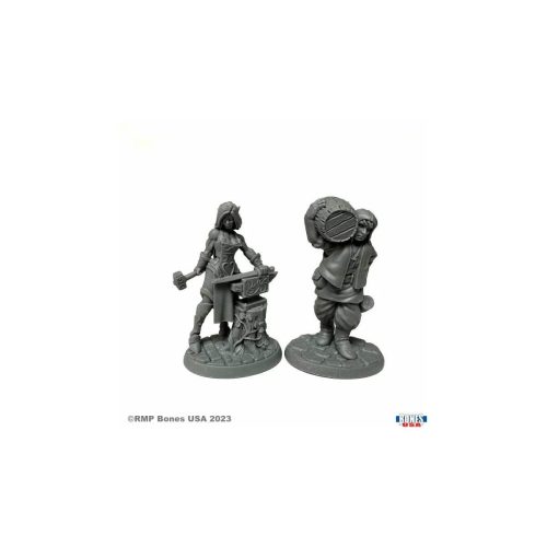 Cooper and Blacksmith - Unpainted Miniatures