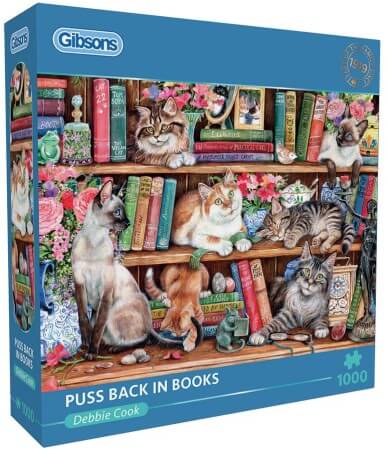 Puss Back in Books - 1000 stukken puzzel