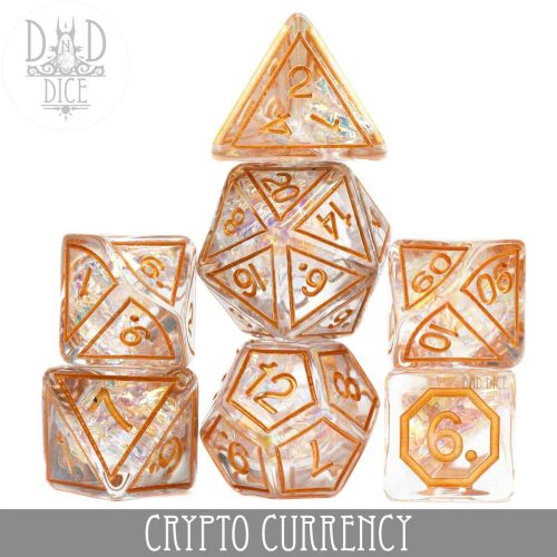 Crypto Currency - Dice set - 7 stuks