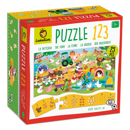 De Boerderij - Puzzle 123 - 25 stukken