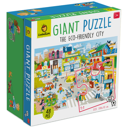 De Groene Stad - Giant Puzzel - 48 stukken