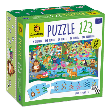 De Jungle - Puzzle 123 - 25 stukken