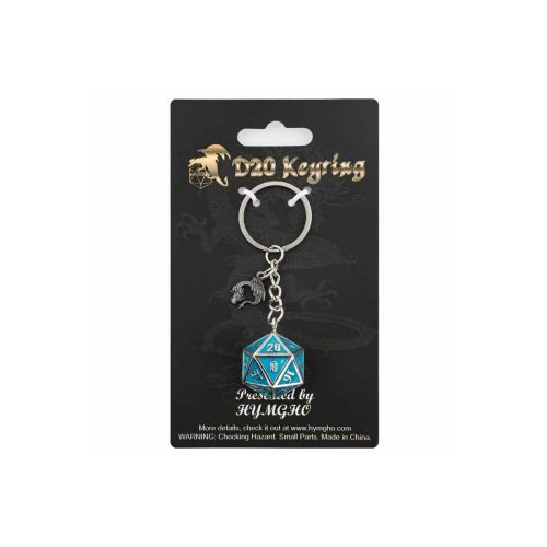 Draconic Glow in the Dark - D20 Metal Keychain