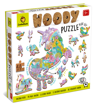 Eenhoorn - Woody Puzzel - 48 stukken