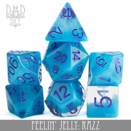 Feelin' Jelly: Razz - Dice set - 7 stuks