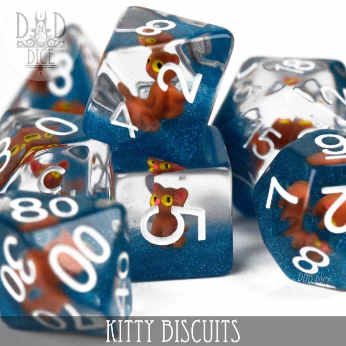 Kitty Biscuits - Dice set - 7 stuks