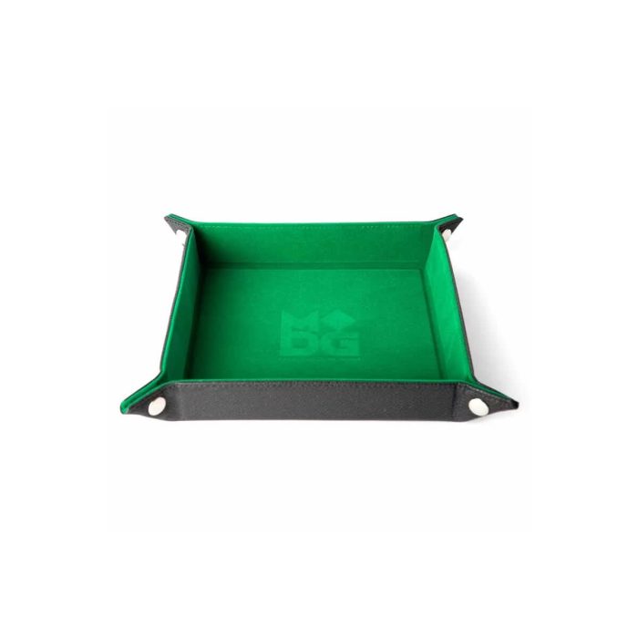 Leather Green Velvet - Fold Up Dice Tray