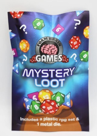 Mystery Loot: Plastic RPG Dice Set & Bonus Metal Die