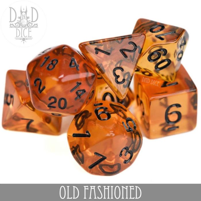 Old Fashioned - Dice set - 7 stuks