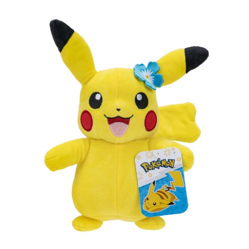 Pikachu with Blue Flower - 8 inch Seasonal Summer Plush