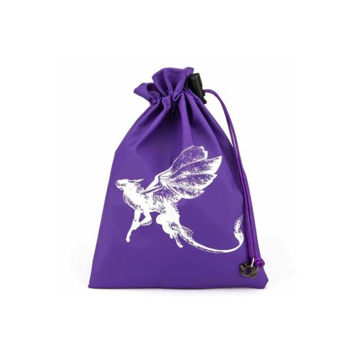 Purple Fairy Dragon - Leather Dice Bag