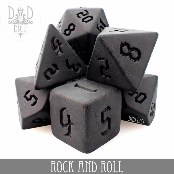 Rock and Roll - Dice set - 7 stuks