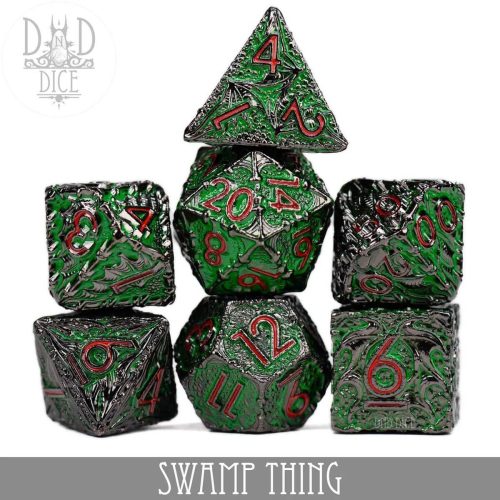 Swamp Thing - Metal Dice set - 7 stuks