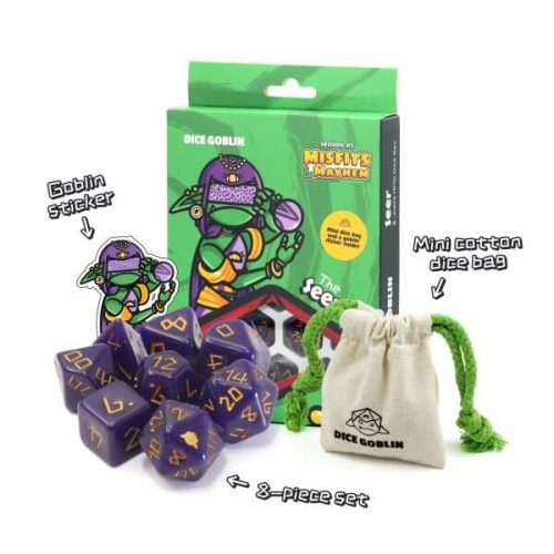 The Seer - Session #1 Dice Set - 8 stuks + Mini Dice Bag