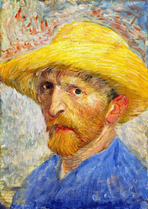 Vincent Van Gogh – Self-portrait with a Straw Hat 1000 stukken puzzel