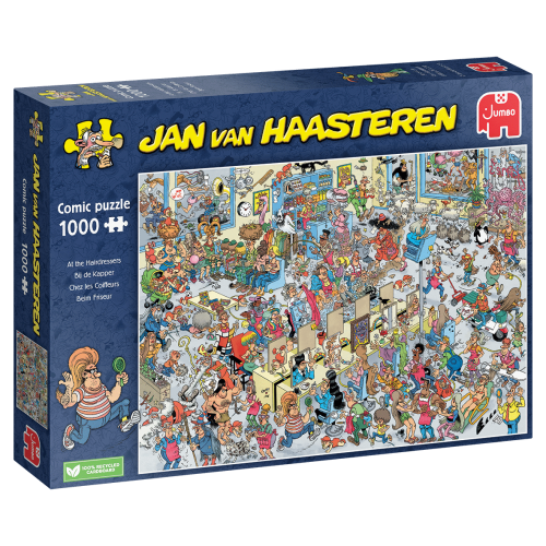 Bij de Kapper - 1000 stukken puzzel - Jan van haasteren