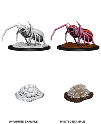 Giant Spider & Egg Clutch - Unpainted Miniatures