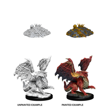 Red Dragon Wyrmling - D&D Unpainted Miniatures