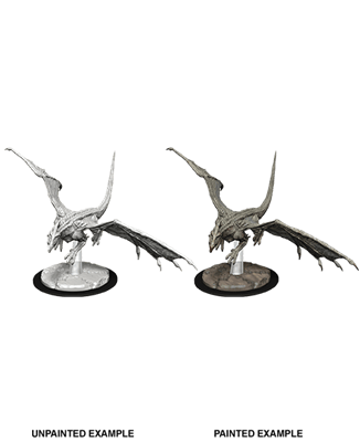 Young White Dragon - Unpainted Miniatures