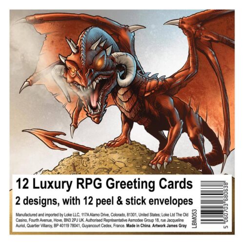 12 Luxury RPG Greeting Cards