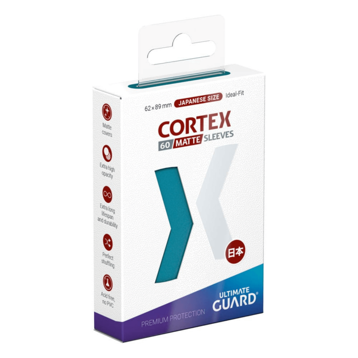 Petrol - Cortex Matte Sleeves - Small Size – 60 stuks