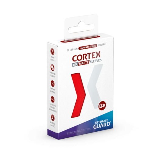 Red - Cortex Matte Sleeves - Small Size – 60 stuks