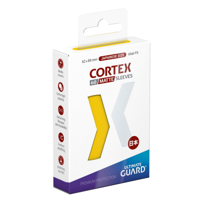 Yellow - Cortex Matte Sleeves - Small Size – 60 stuks