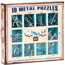 10 Metal Puzzles - Blauw