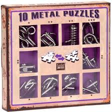 10 Metal Puzzles - Paars